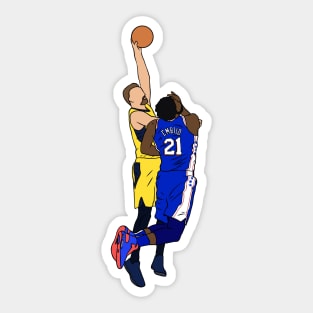 Domantas Sabonis Dunks On Joel Embiid Sticker